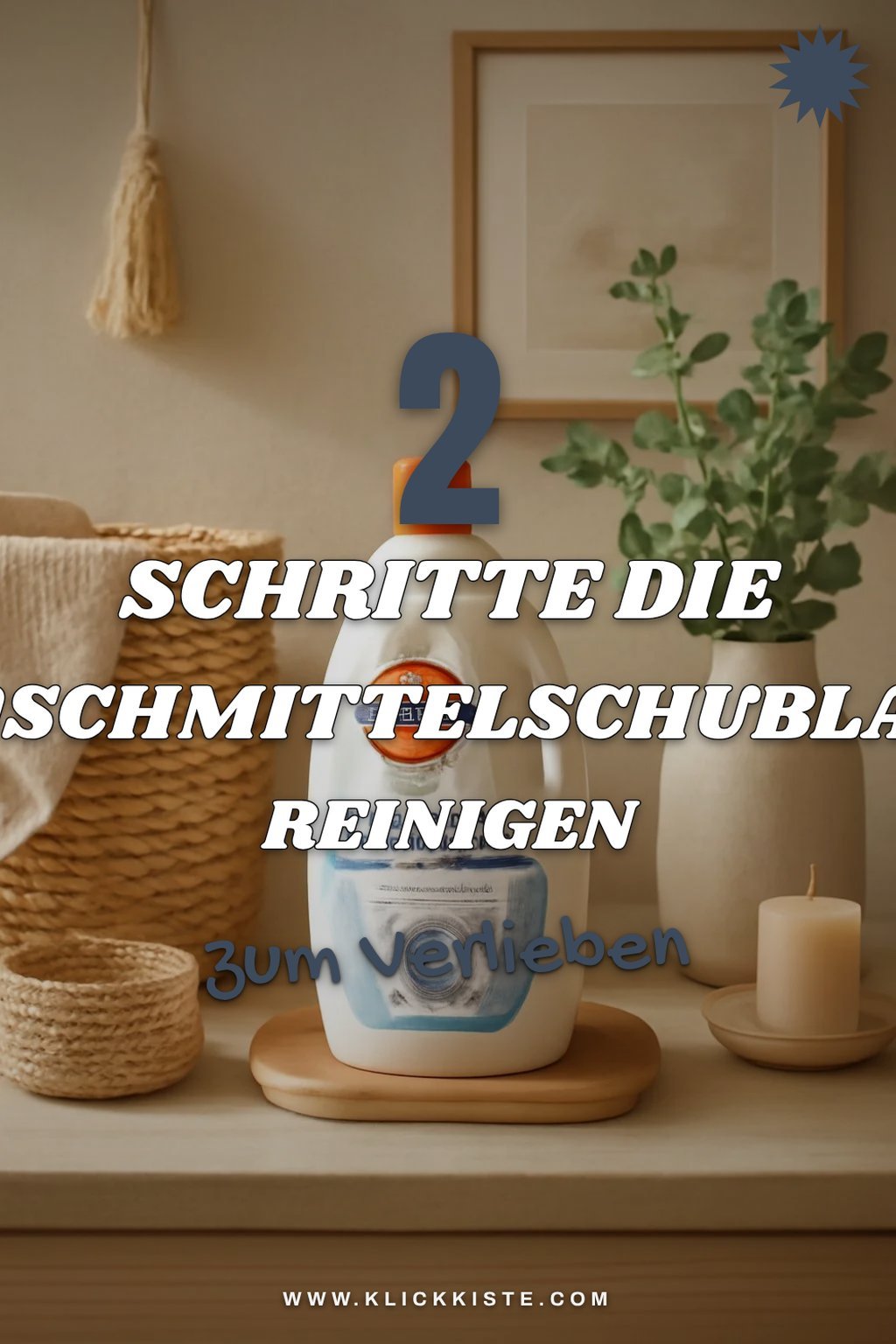 Reinigung der Waschmittelschublade