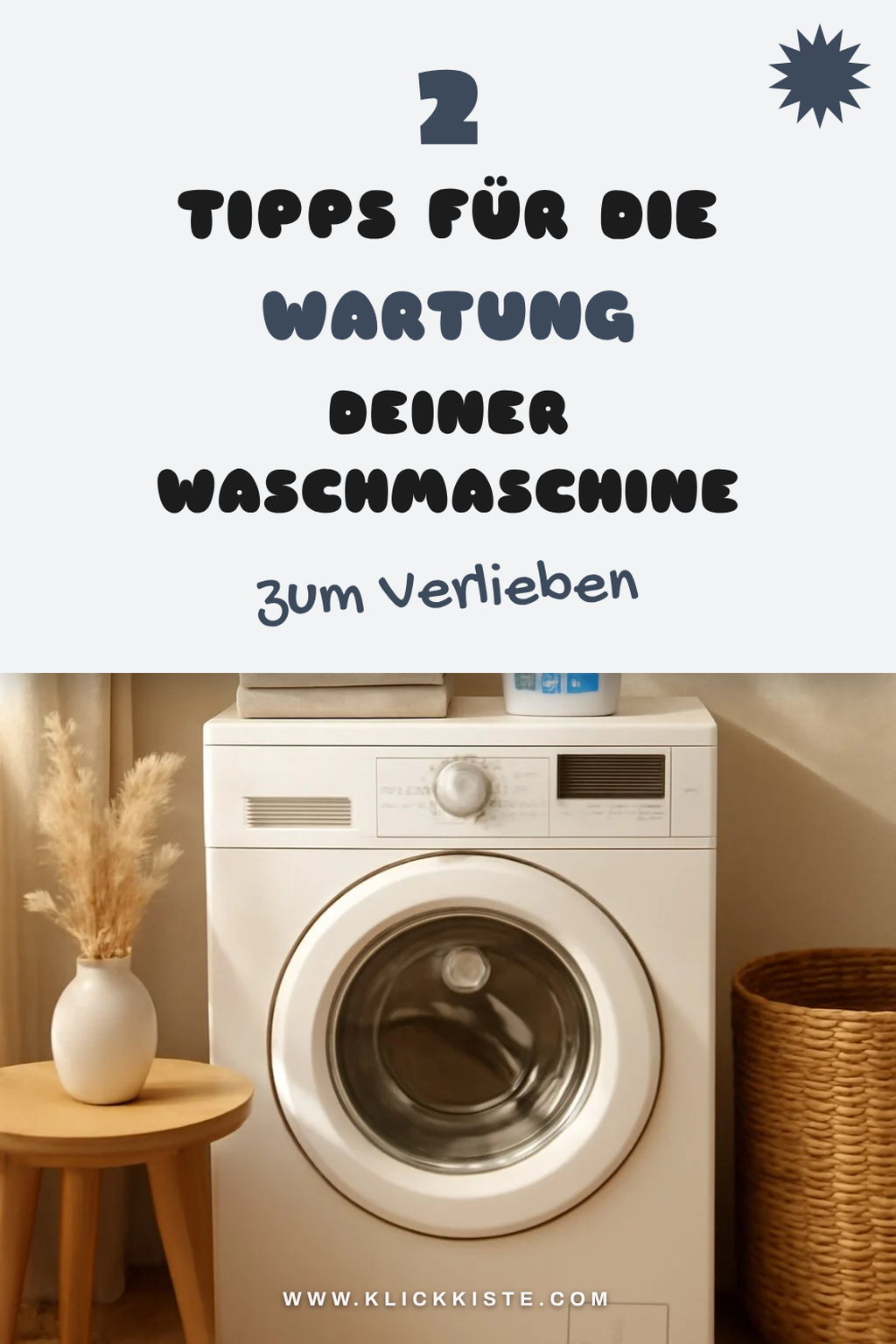 Regelmäßige Wartung der Waschmaschine