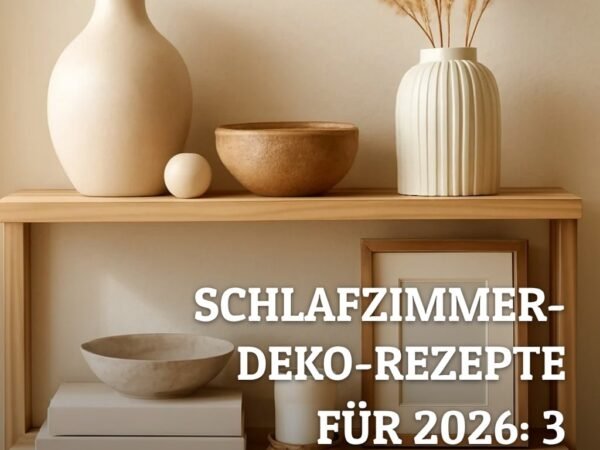 Schlafzimmer-Deko-Rezepte für 2026: 3 stimmungsvolle Ideen