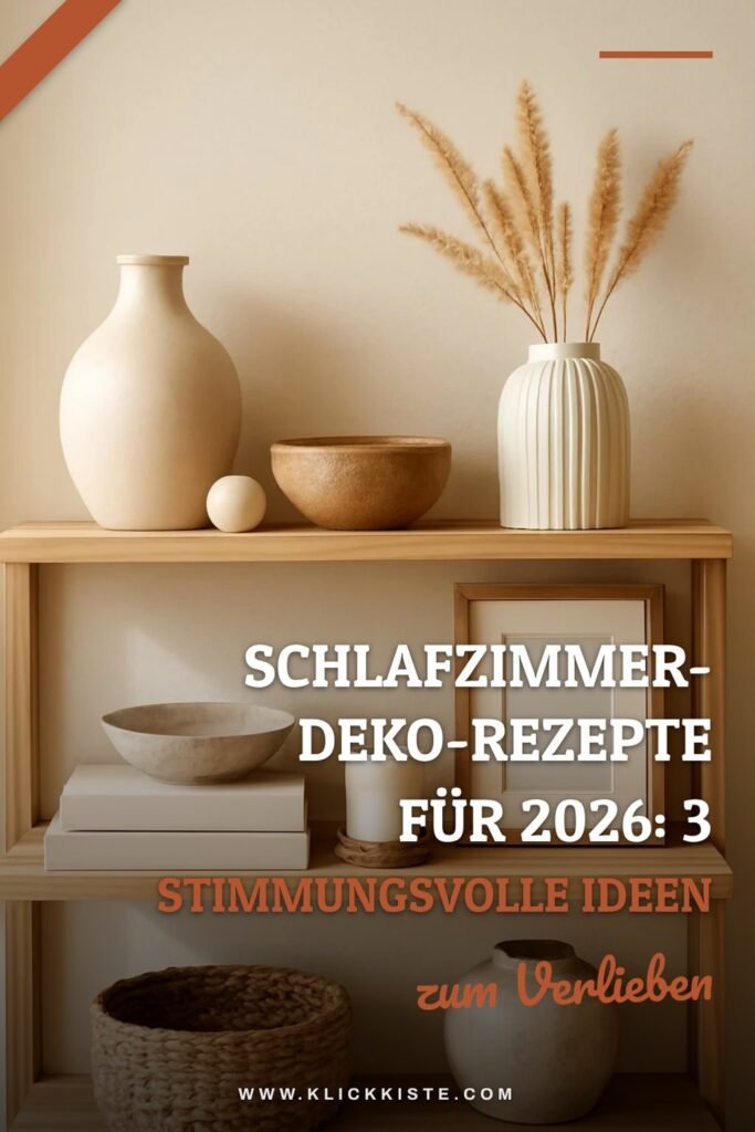 Schlafzimmer-Deko-Rezepte für 2026: 3 stimmungsvolle Ideen
