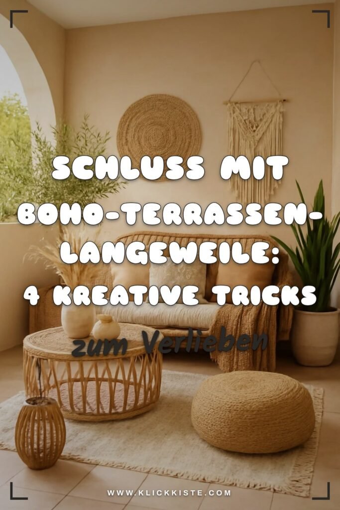 Schluss mit Boho-Terrassen-Langeweile: 4 kreative Tricks