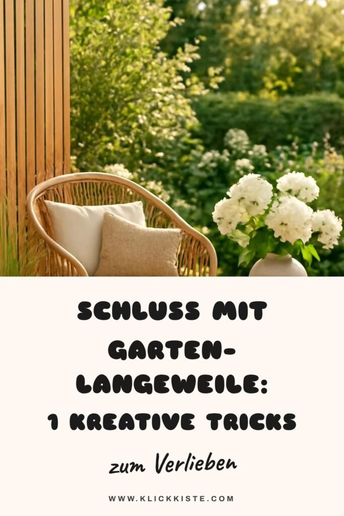 Schluss mit Garten-Langeweile: 1 kreative Tricks für deinen Sommer