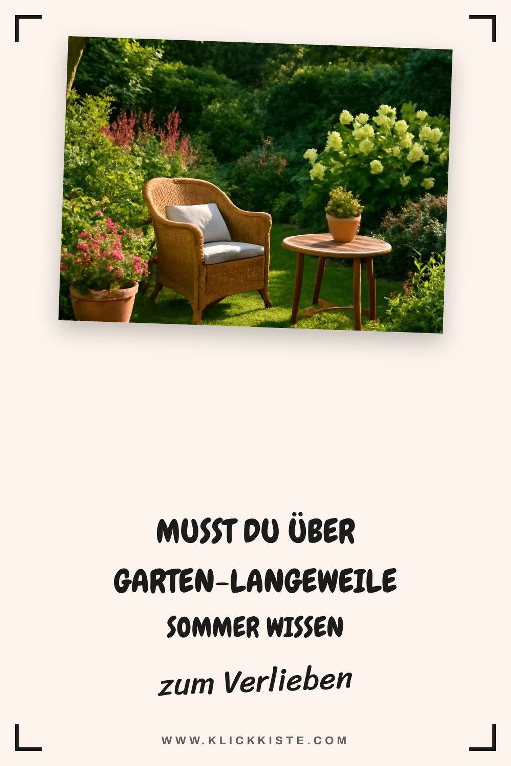 Schluss mit Garten-Langeweile: 1 kreative Tricks für deinen Sommer — Detail