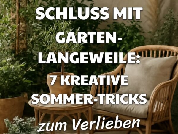 Schluss mit Garten-Langeweile: 7 kreative Sommer-Tricks