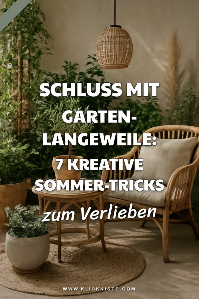 Schluss mit Garten-Langeweile: 7 kreative Sommer-Tricks