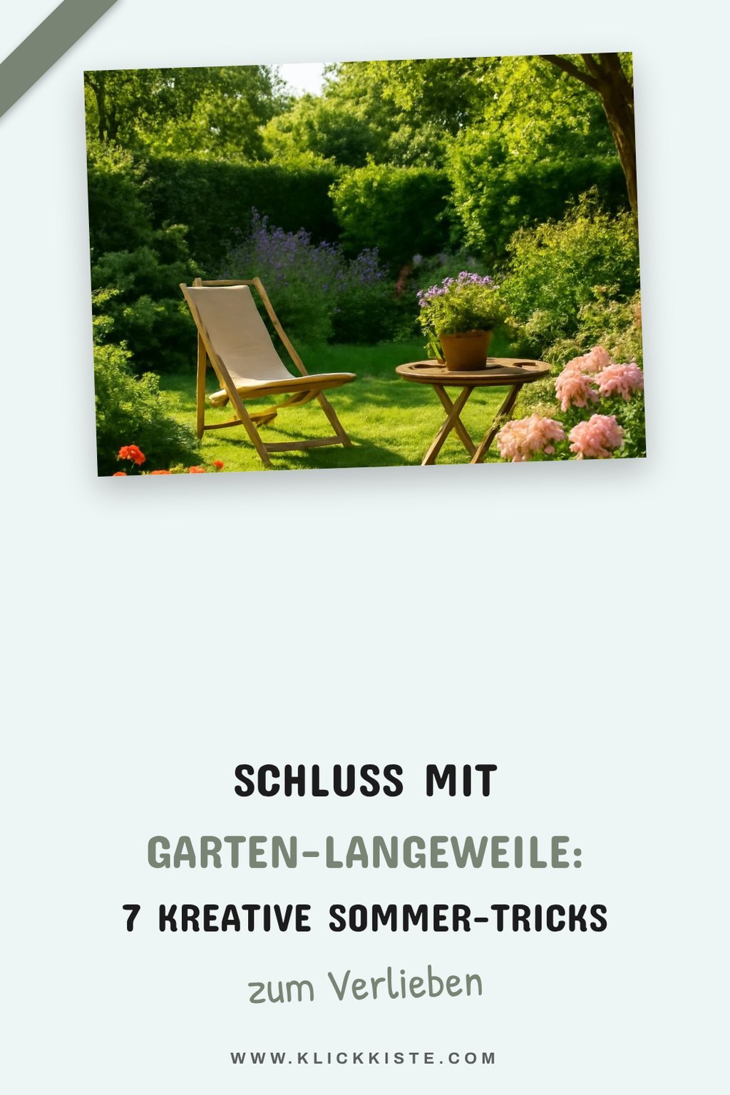 Schluss mit Garten-Langeweile: 7 kreative Sommer-Tricks — Problem-Szenario