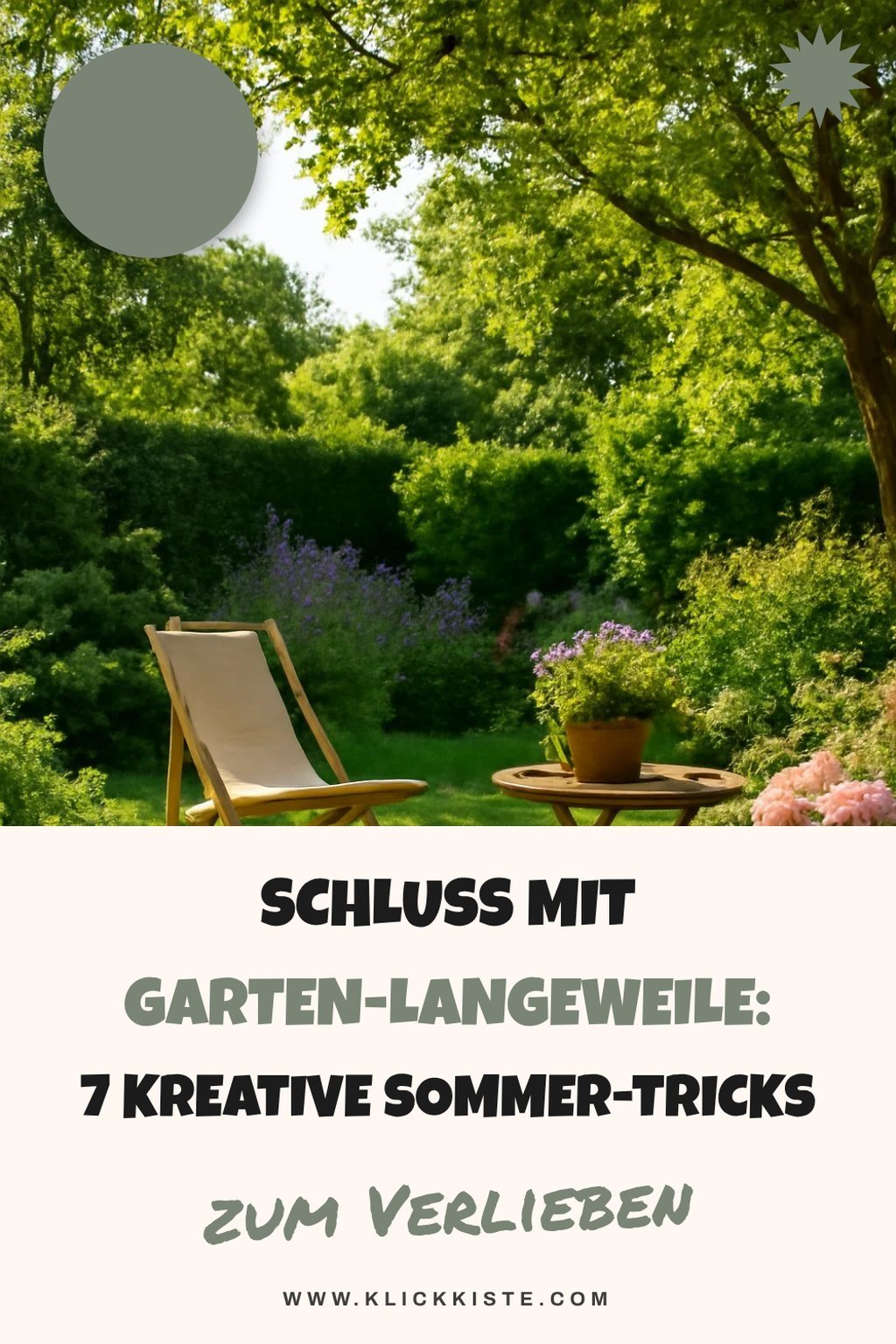 Schluss mit Garten-Langeweile: 7 kreative Sommer-Tricks — Lösungs-Schritt