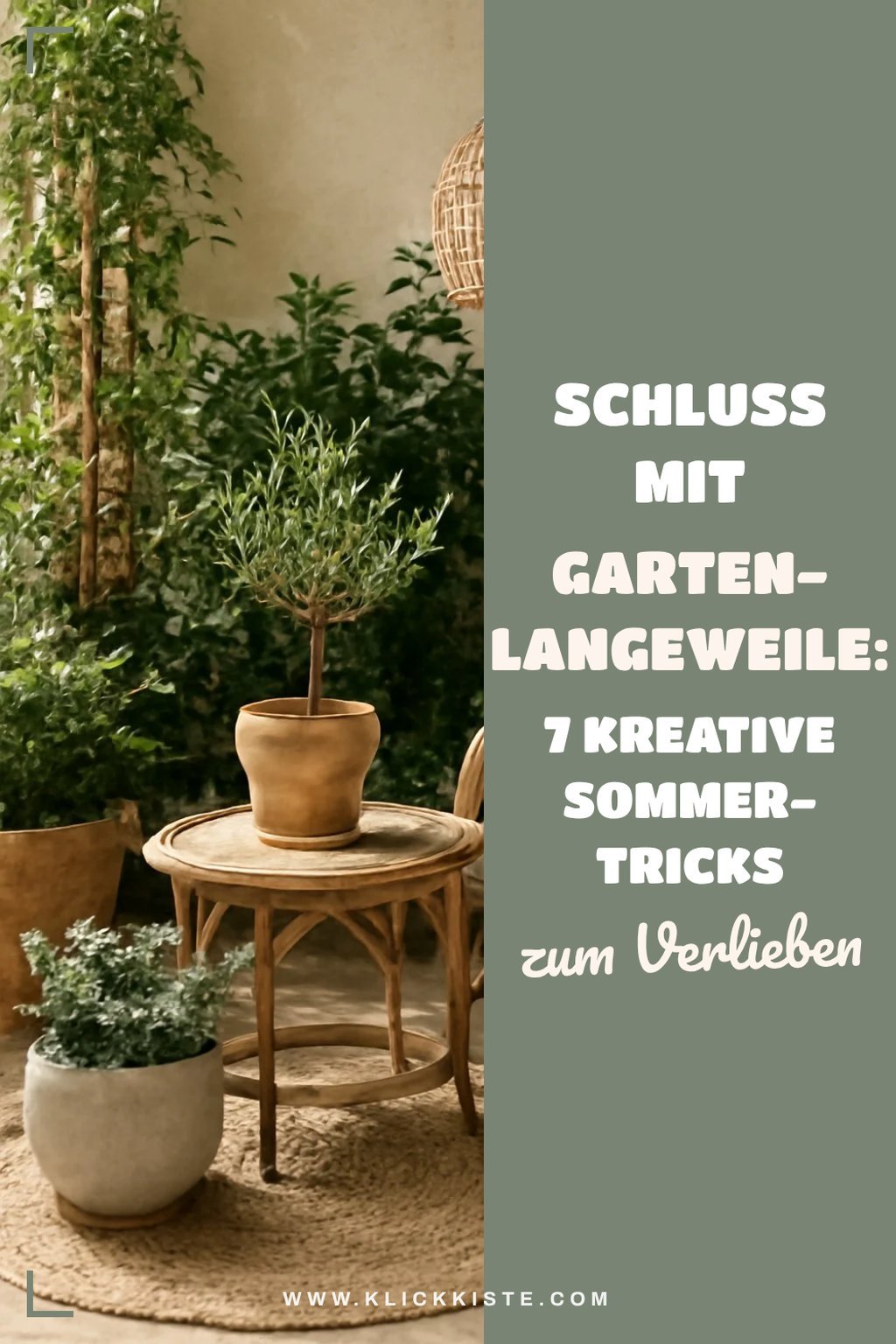 Schluss mit Garten-Langeweile: 7 kreative Sommer-Tricks — Vorher-Nachher