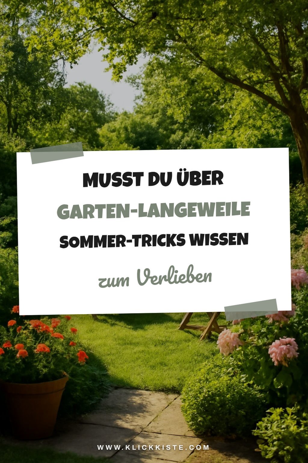 Schluss mit Garten-Langeweile: 7 kreative Sommer-Tricks — Detail