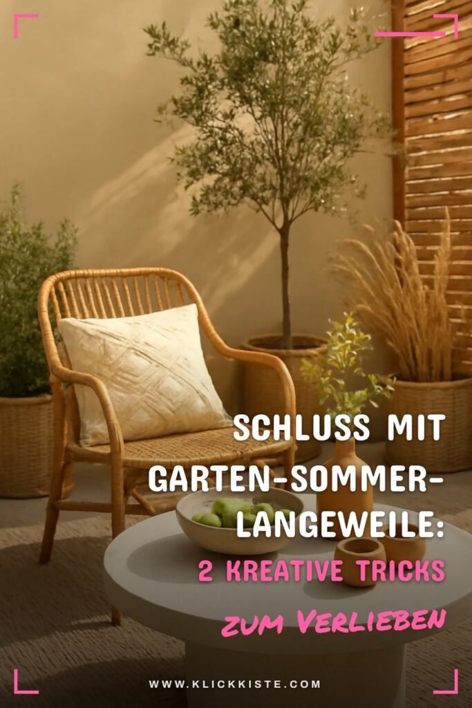 Schluss mit Garten-Sommer-Langeweile: 2 kreative Tricks