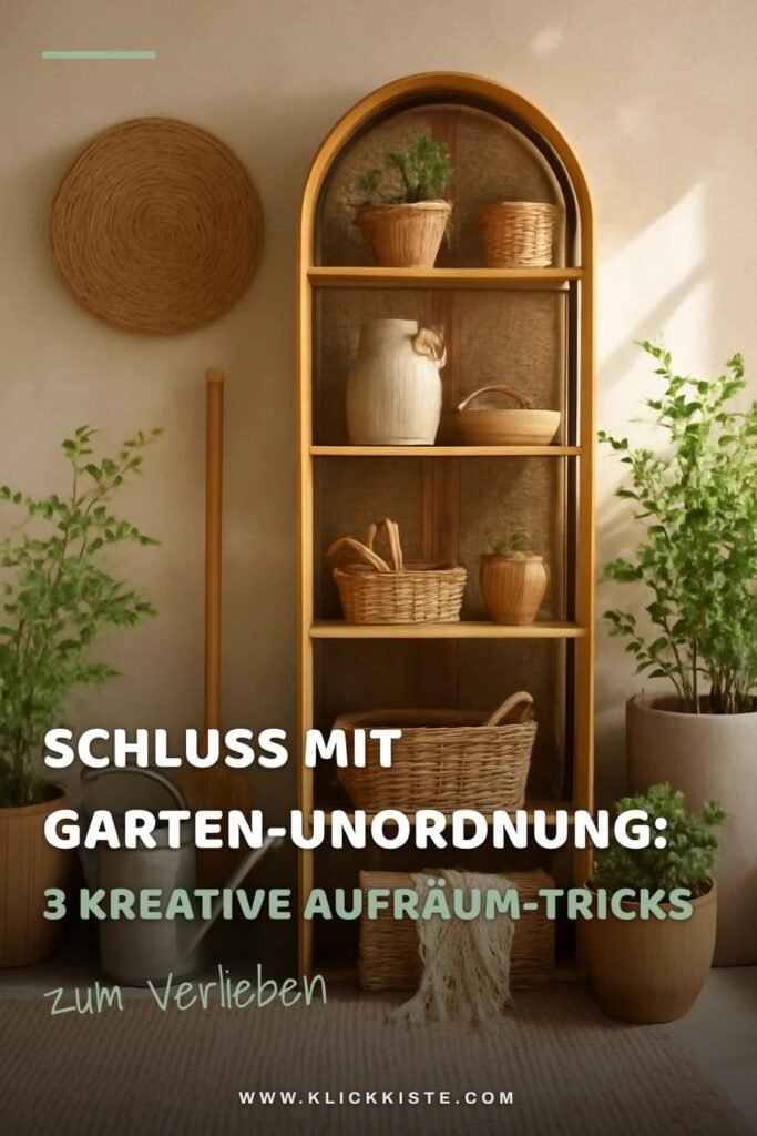 Schluss mit Garten-Unordnung: 3 kreative Aufräum-Tricks