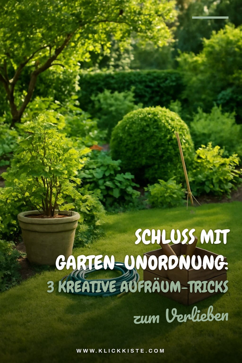 Schluss mit Garten-Unordnung: 3 kreative Aufräum-Tricks — Problem-Szenario