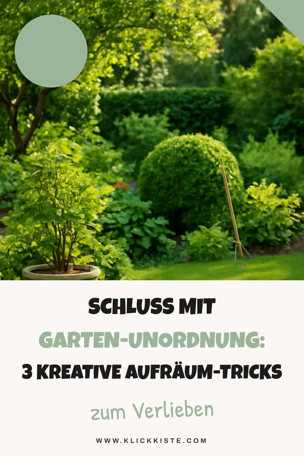Schluss mit Garten-Unordnung: 3 kreative Aufräum-Tricks — Lösungs-Schritt