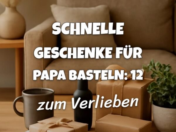 Schnelle Geschenke für Papa Basteln: 12 kreative Ideen zum Selbermachen