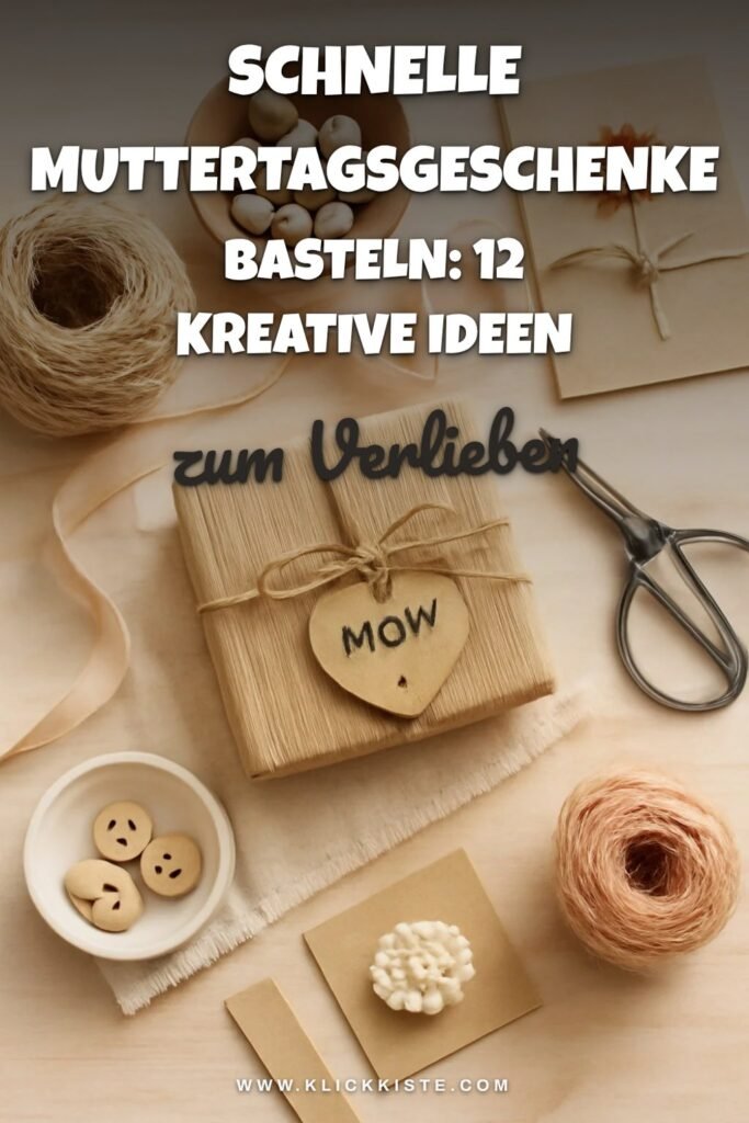 Schnelle Muttertagsgeschenke Basteln: 12 kreative Ideen zum Selbermachen