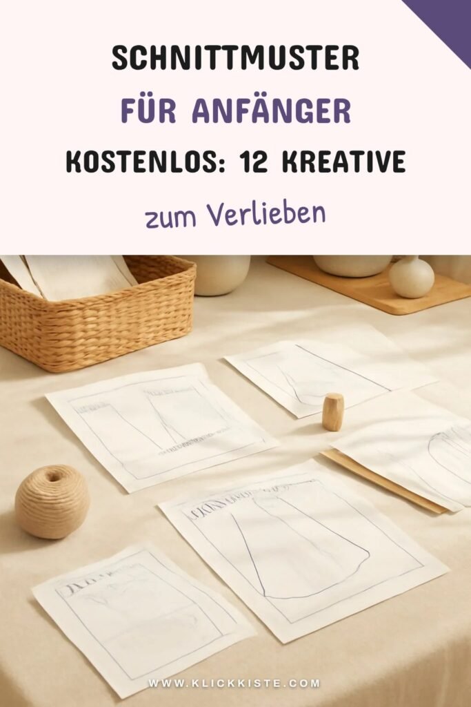 Schnittmuster für Anfänger Kostenlos: 12 kreative Ideen zum Selbermachen