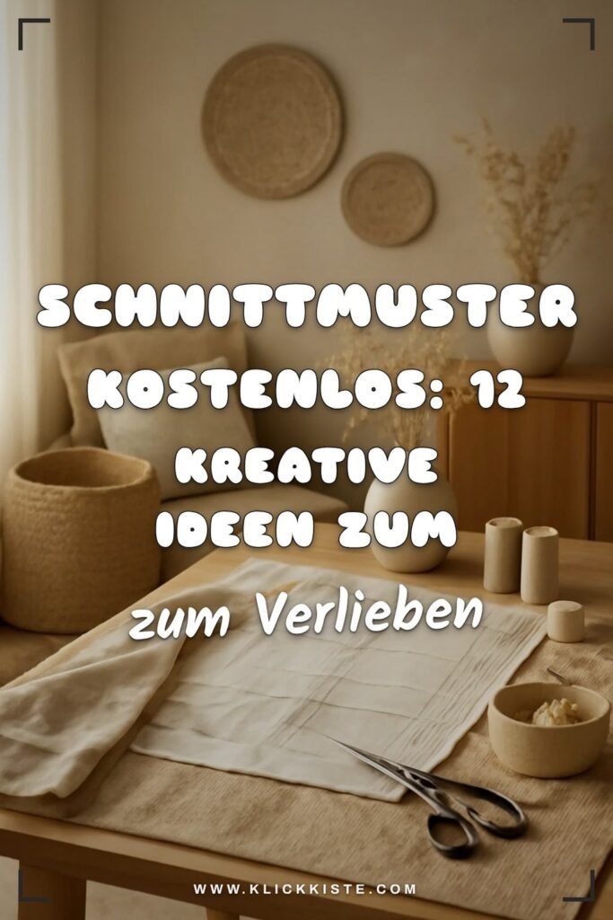 Schnittmuster Kostenlos: 12 kreative Ideen zum Selbermachen