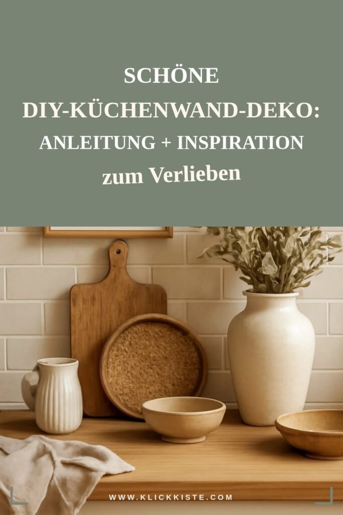 Schöne DIY-Küchenwand-Deko: Anleitung + Inspiration