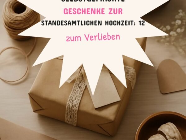 Selbstgemachte Geschenke zur Standesamtlichen Hochzeit: 12 kreative Ideen zum Selbermachen