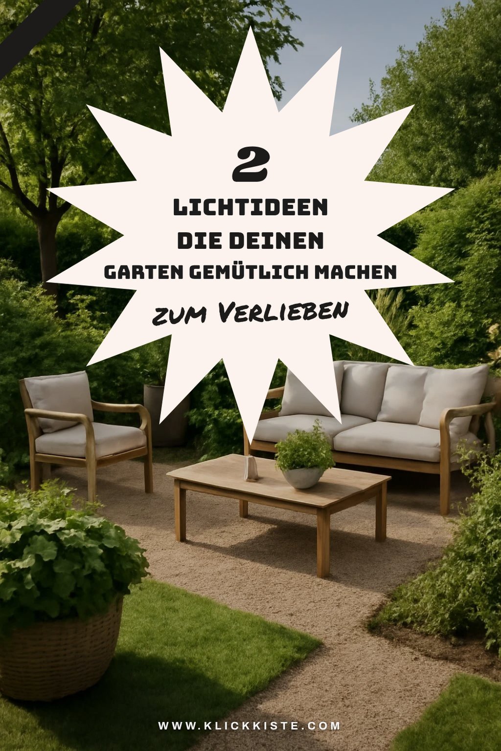 Gemütliche Beleuchtung für Sommernächte
