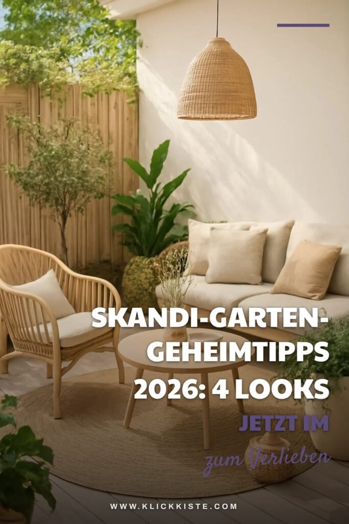 Skandi-Garten-Geheimtipps 2026: 4 Looks die jetzt im Trend liegen