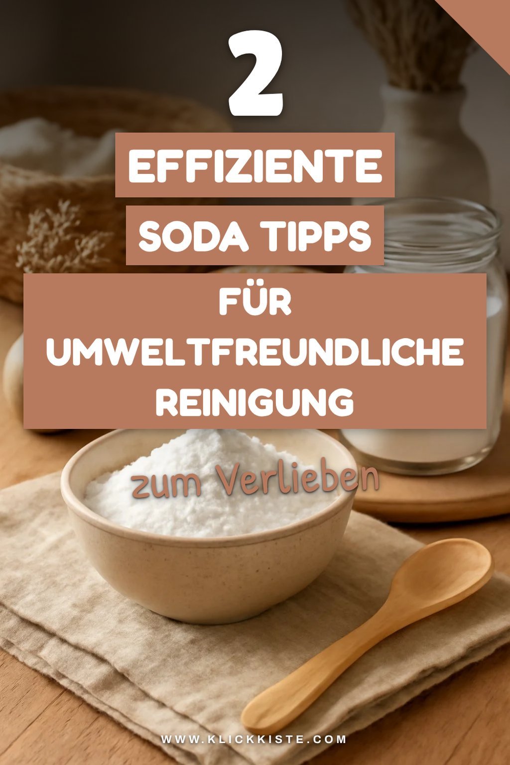 Soda für umweltfreundliche Reinigung