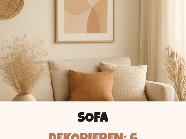 Sofa dekorieren: 6 Ideen für Kissen, Decken + Throws