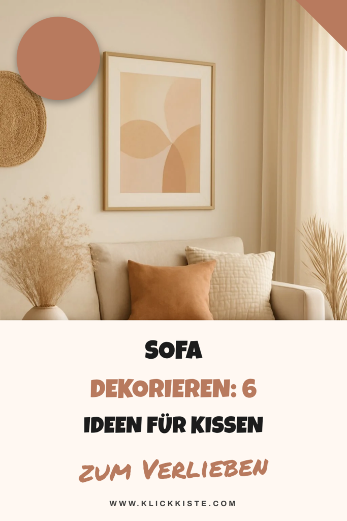 Sofa dekorieren: 6 Ideen für Kissen, Decken + Throws