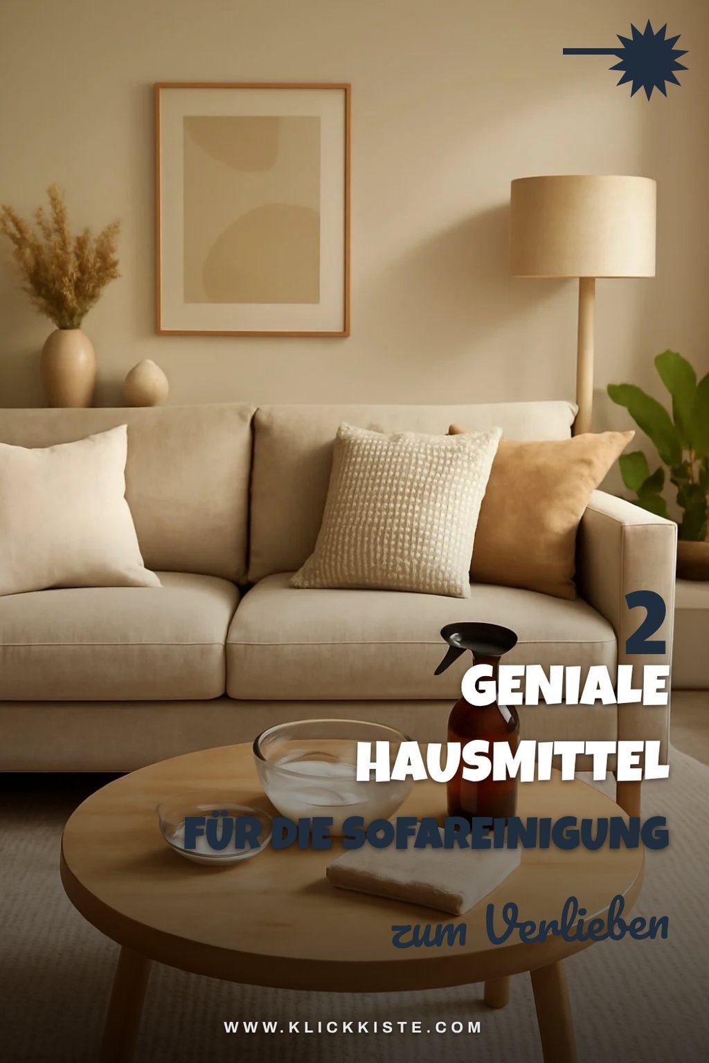 So reinigst du dein Sofa mit Hausmitteln