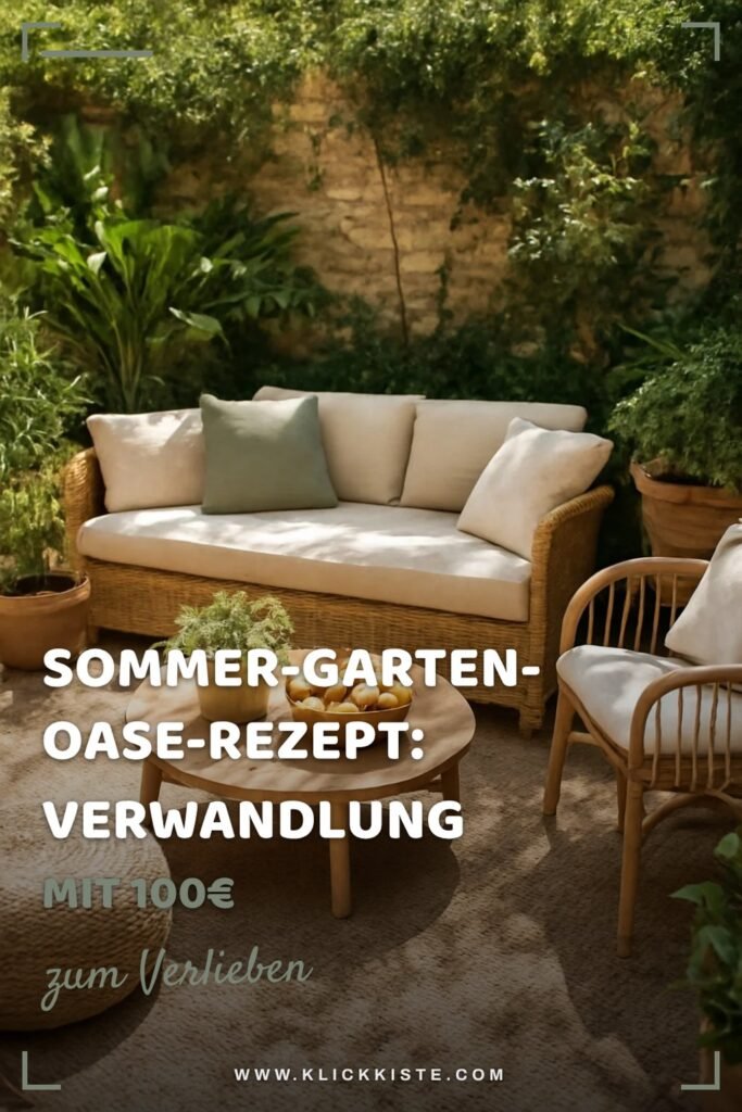 Sommer-Garten-Oase-Rezept: Verwandlung mit 100€