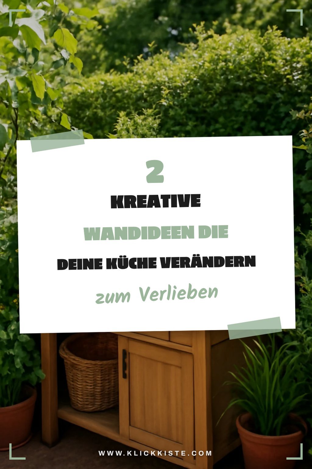 Kreative Wanddekoration für die Küche