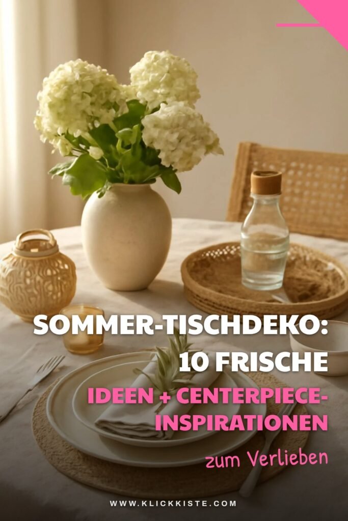 Sommer-Tischdeko: 10 frische Ideen + Centerpiece-Inspirationen