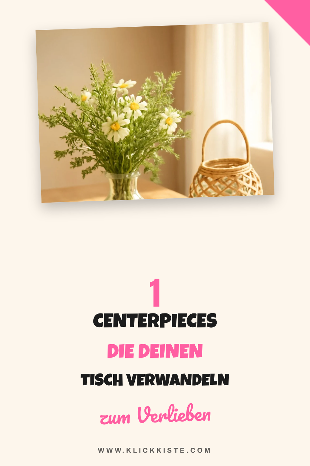 Kreative Centerpieces für deinen Tisch