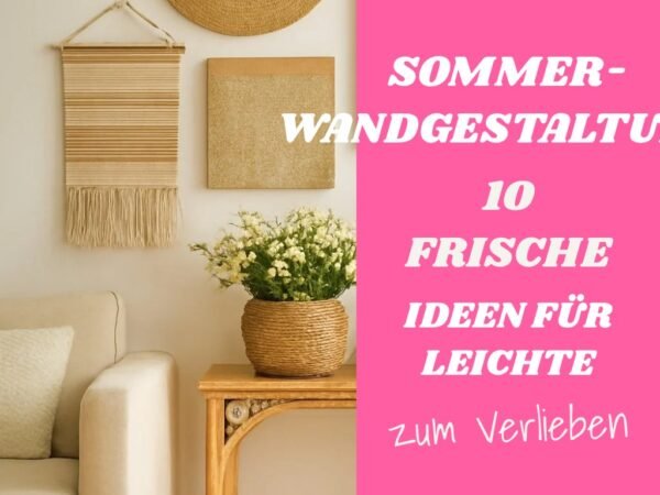 Sommer-Wandgestaltung: 10 frische Ideen für leichte Räume