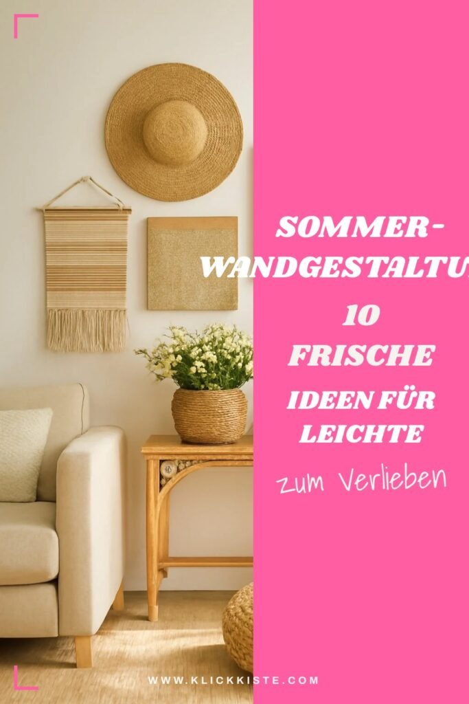 Sommer-Wandgestaltung: 10 frische Ideen für leichte Räume
