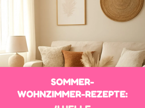 Sommer-Wohnzimmer-Rezepte: 4 helle Deko-DIY-Ideen