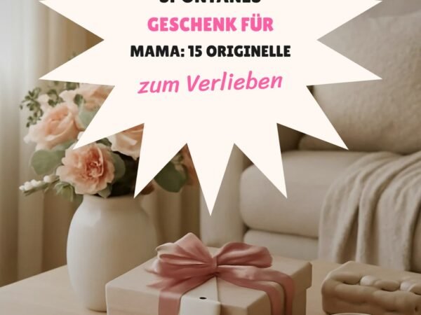 Spontanes Geschenk für Mama: 15 originelle Ideen für 2026