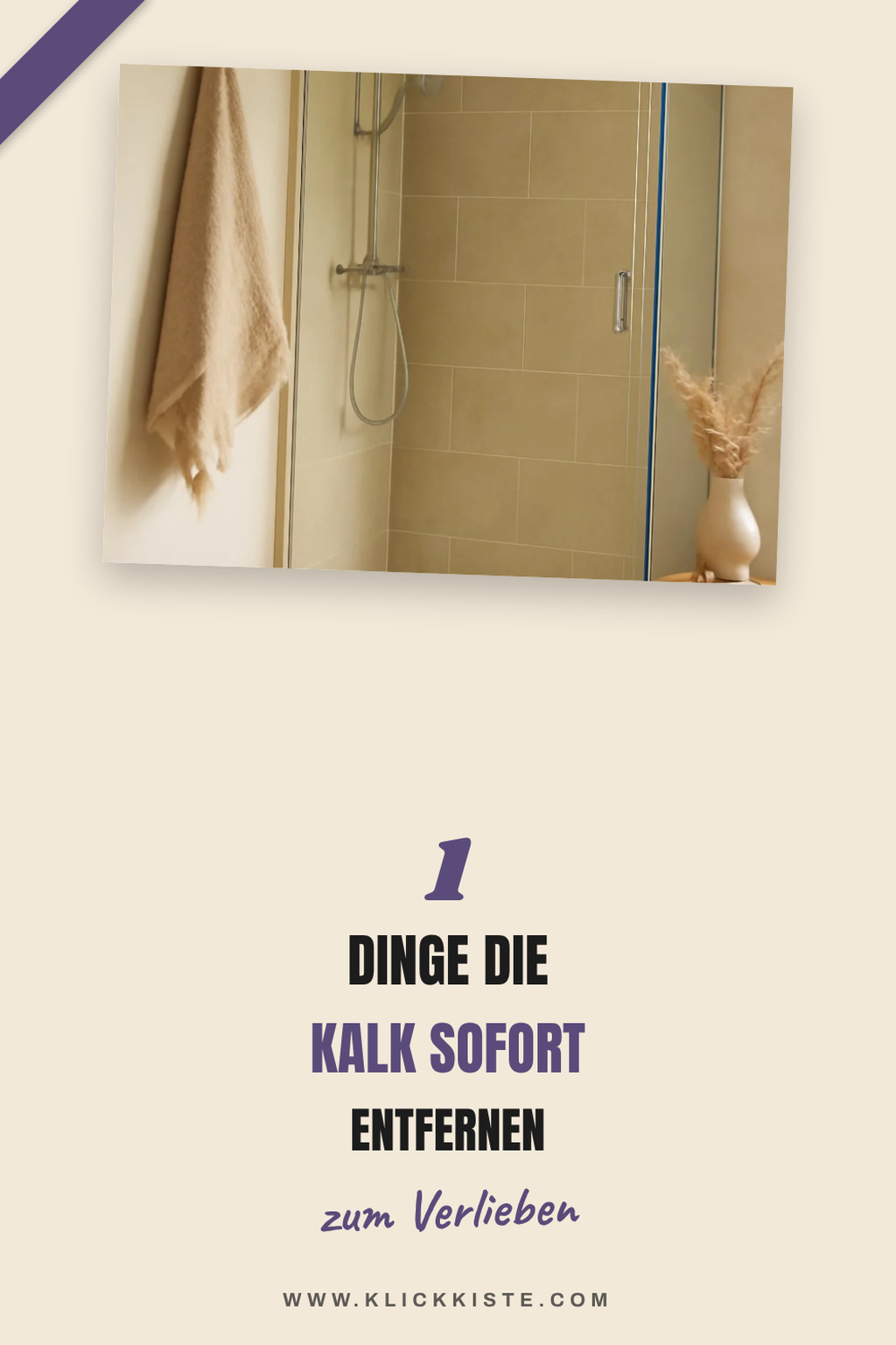 So entfernst du Kalk effektiv aus der Dusche