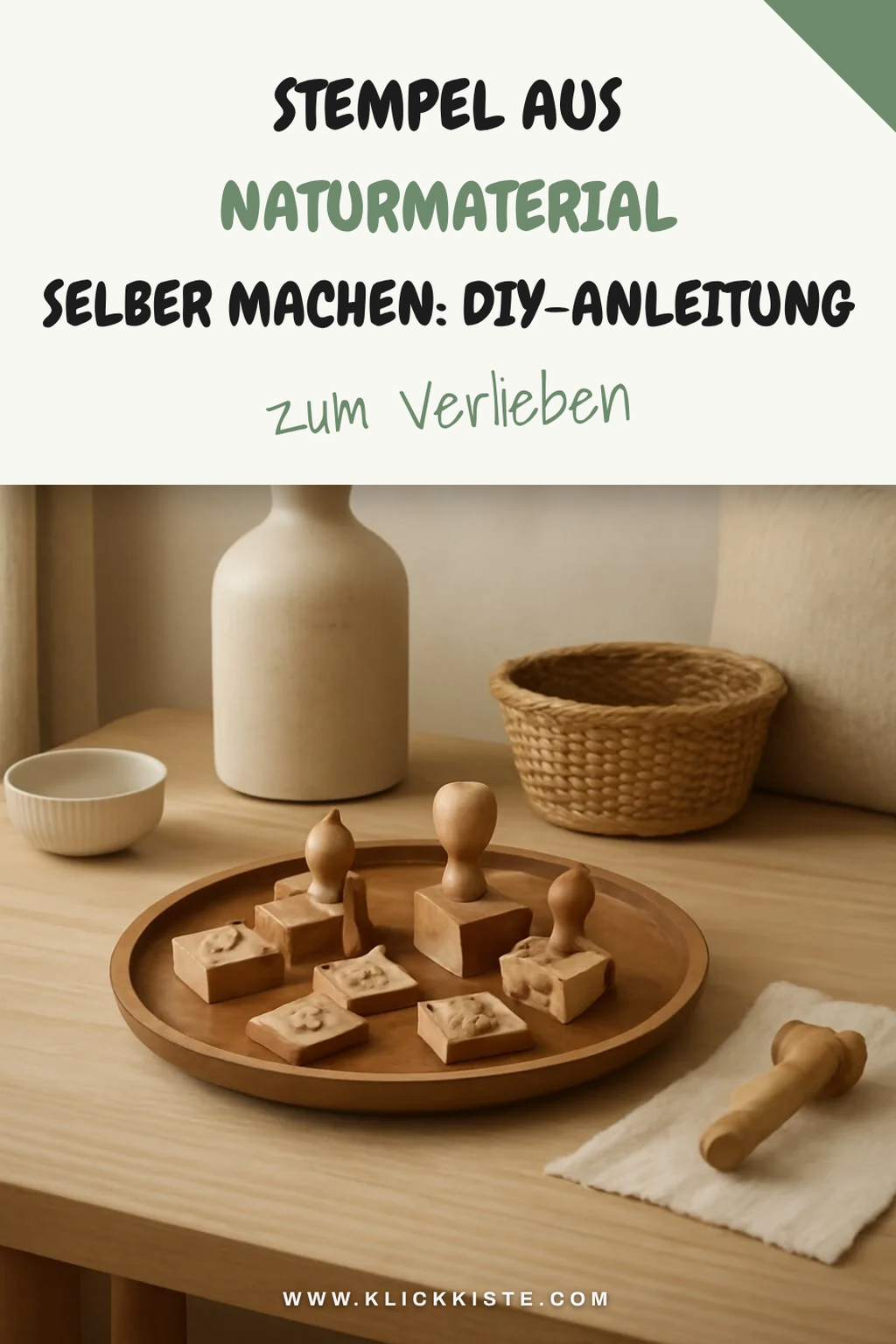 Stempel aus Naturmaterial selber machen: DIY-Anleitung mit Beispielen