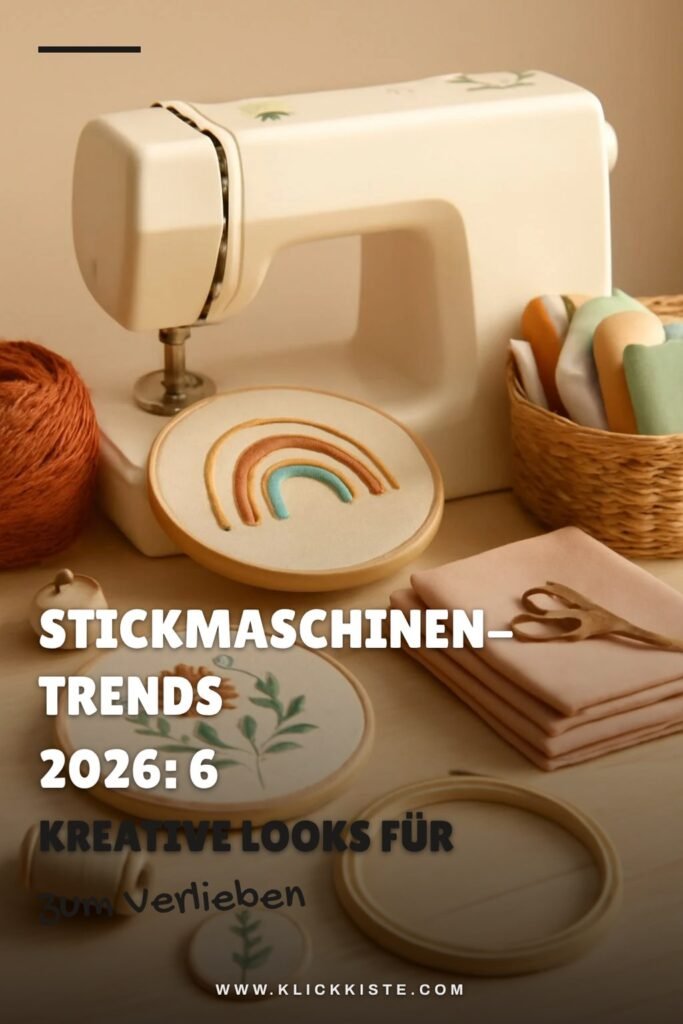 Stickmaschinen-Trends 2026: 6 kreative Looks für dein DIY-Projekt