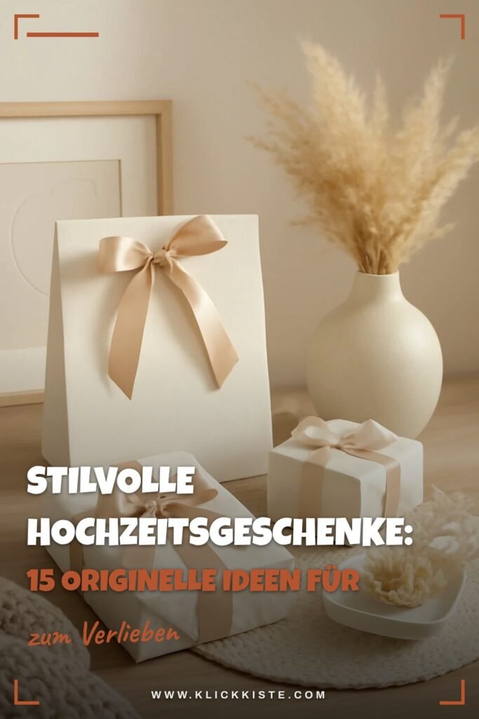 Stilvolle Hochzeitsgeschenke: 15 originelle Ideen für 2026