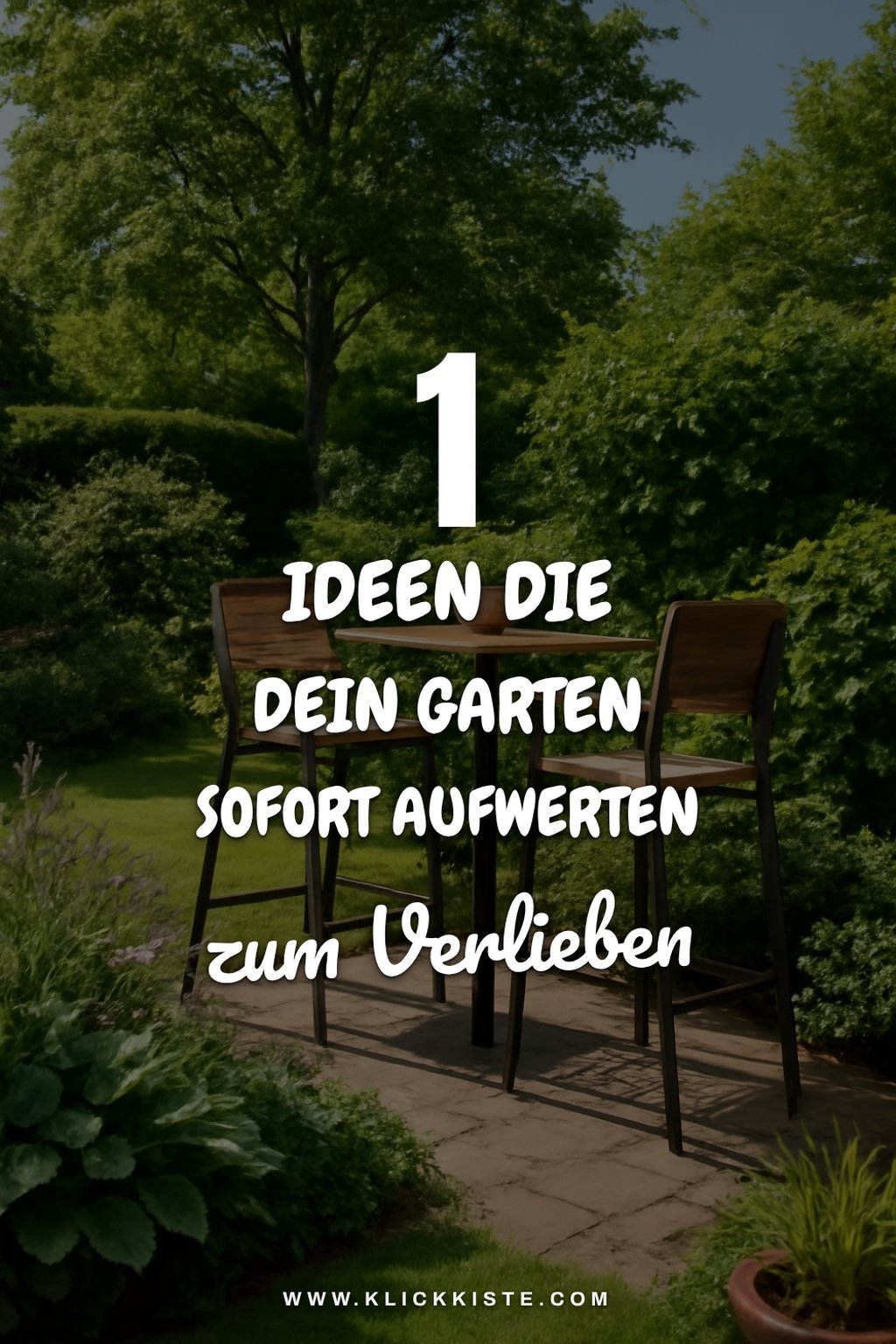 So gestaltest du deinen Garten mit Hochstühlen kreativ
