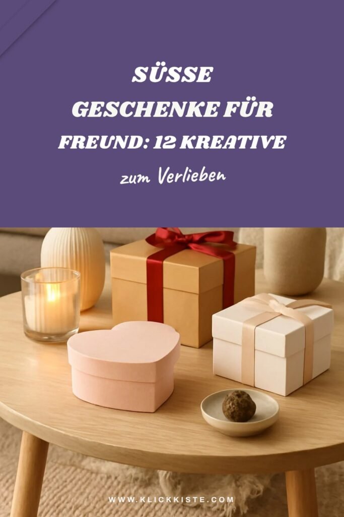 Süße Geschenke für den Freund: 12 kreative Ideen zum Selbermachen