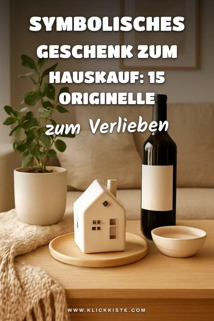 Symbolisches Geschenk zum Hauskauf: 15 originelle Ideen für 2026