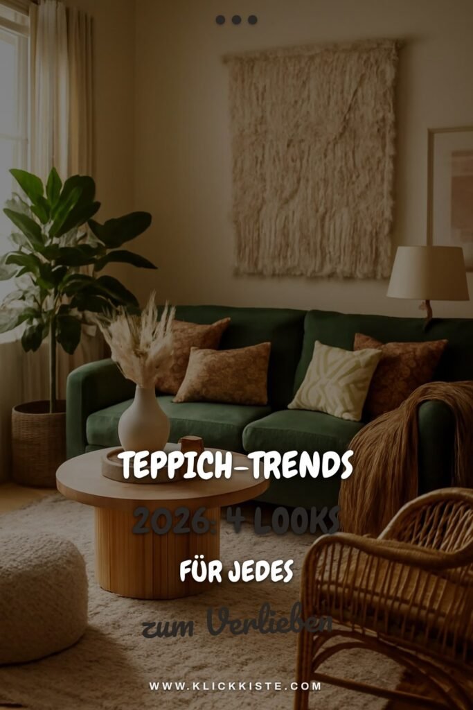 Teppich-Trends 2026: 4 Looks für jedes Wohnzimmer