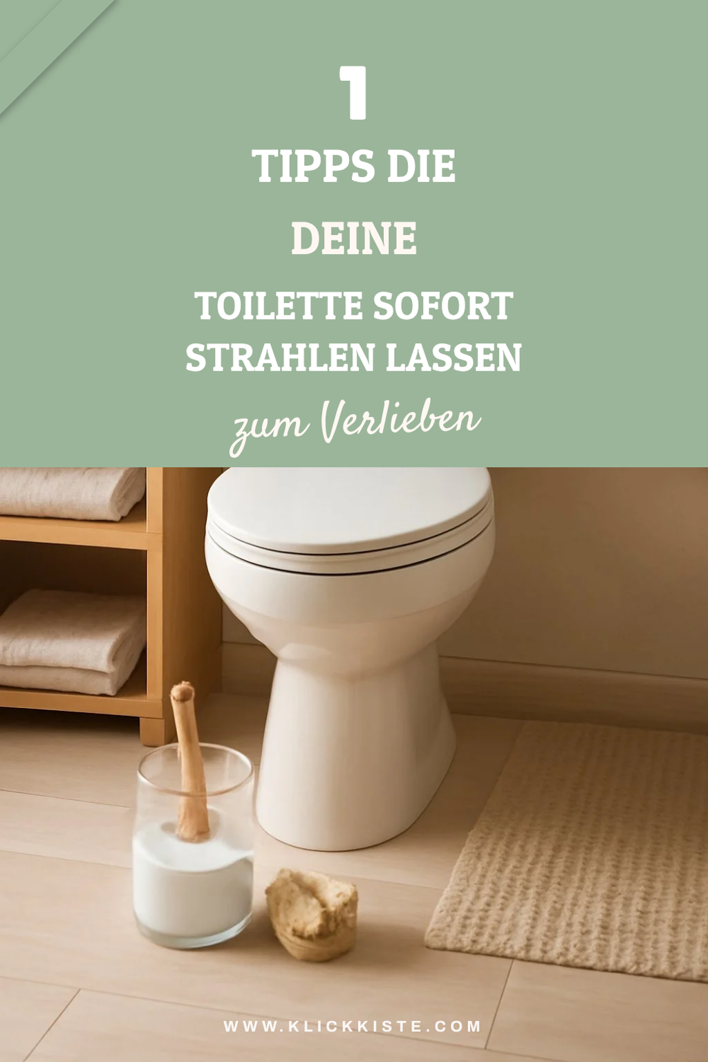 So reinigst du deine Toilette ganz einfach mit Soda