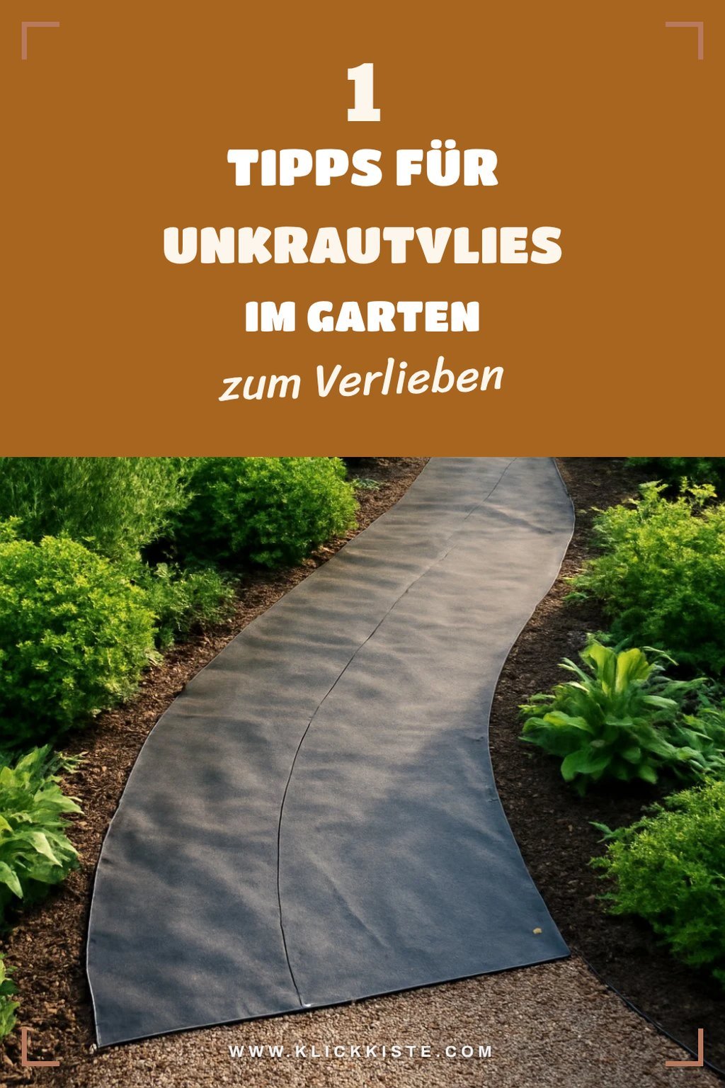 Unkrautvlies für Steinwege richtig einsetzen