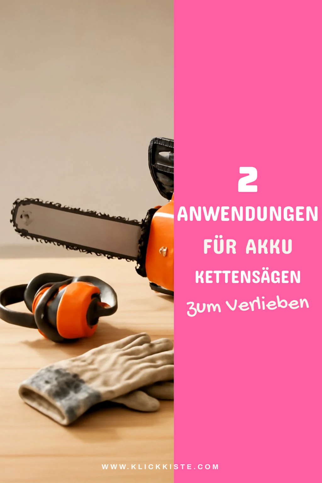 Kettensägen für verschiedene Anwendungen