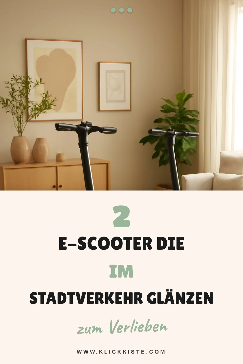 E-Scooter für den Stadtverkehr