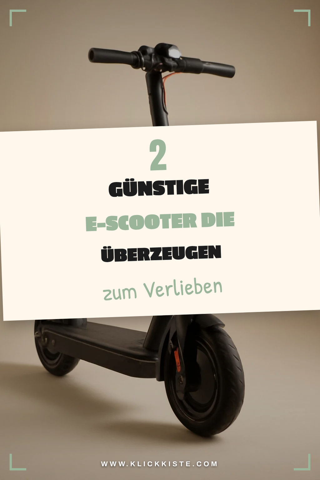 E-Scooter für das Budgetbewusste
